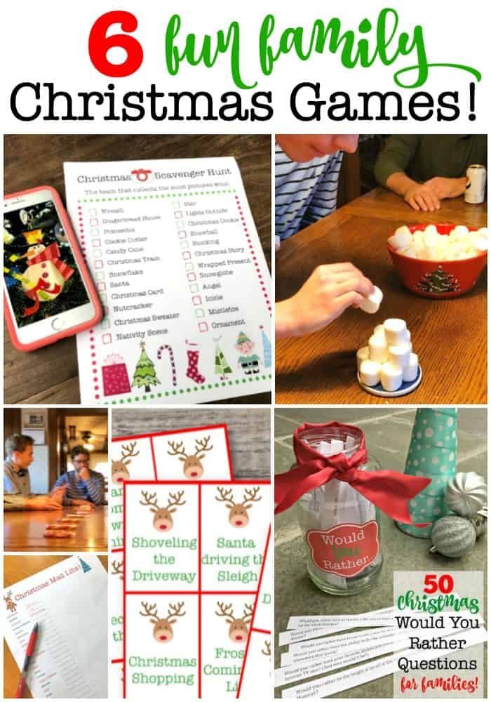 6 Fun Family Christmas Games to Play Together! MomOf6 Fun family