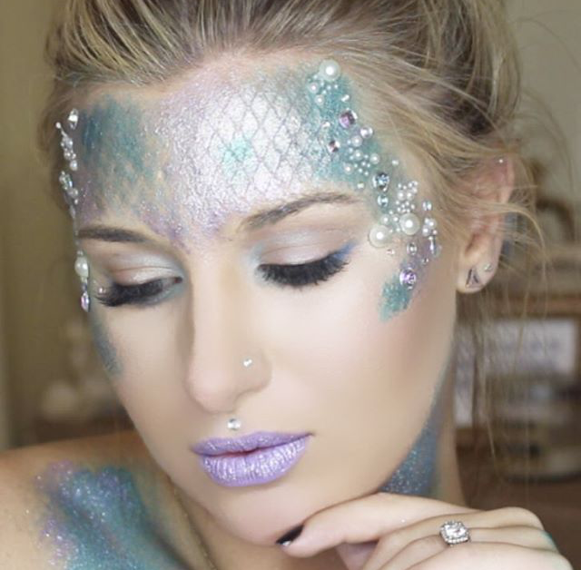 mermaid makeup Mermaid Halloween Makeup Tutorial, Zombie Halloween ...