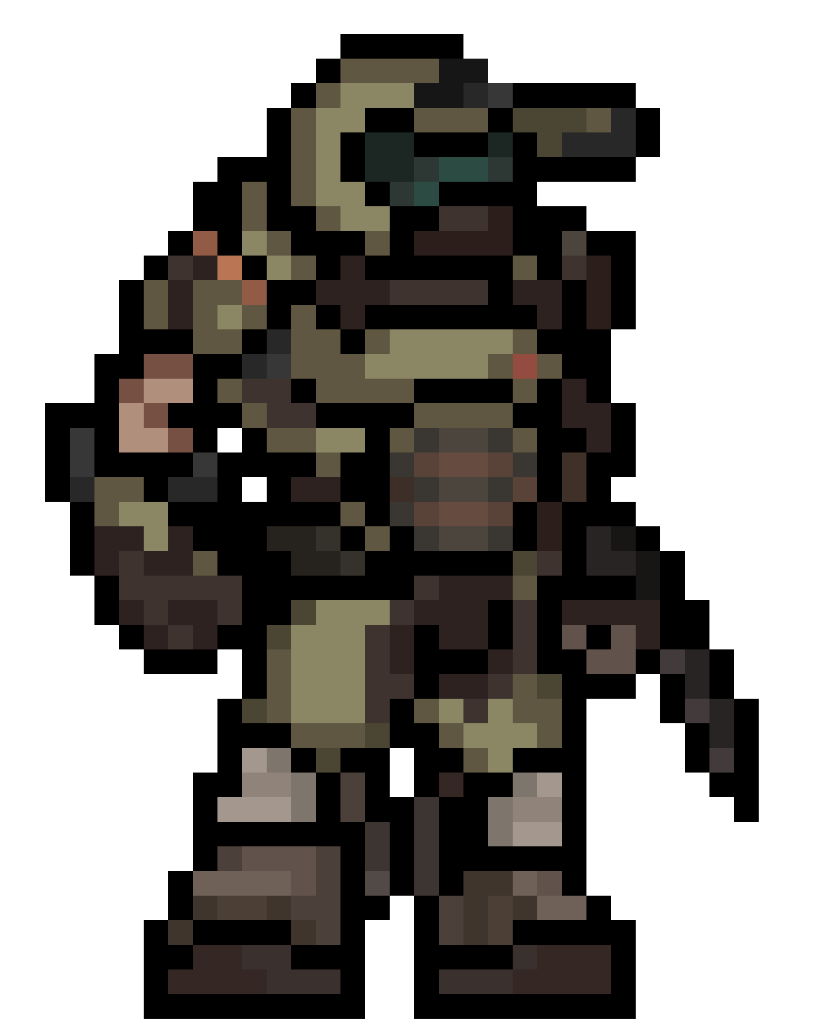 Doom Slayer Pixel Art Cool Pixel Art, Pixel Art Grid, Doom Cover, Pixel ...