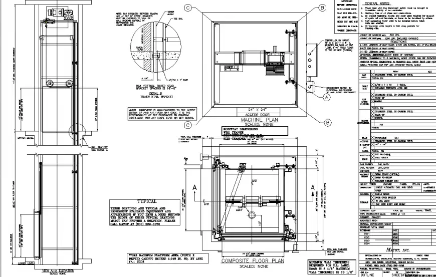 Elevator detail drawing in dwg AutoCAD file. Stair Detail, Door Detail ...