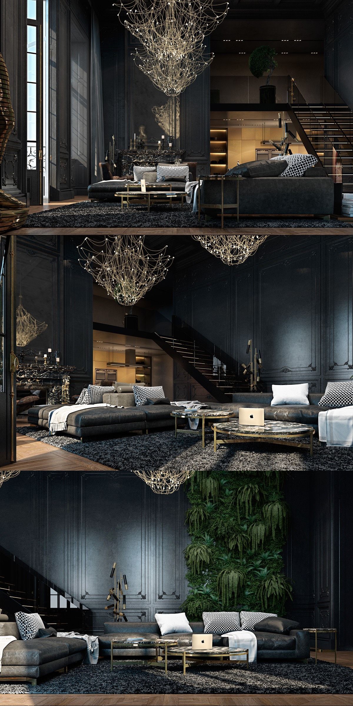 Black Living Rooms Ideas & Inspiration House design, Black living