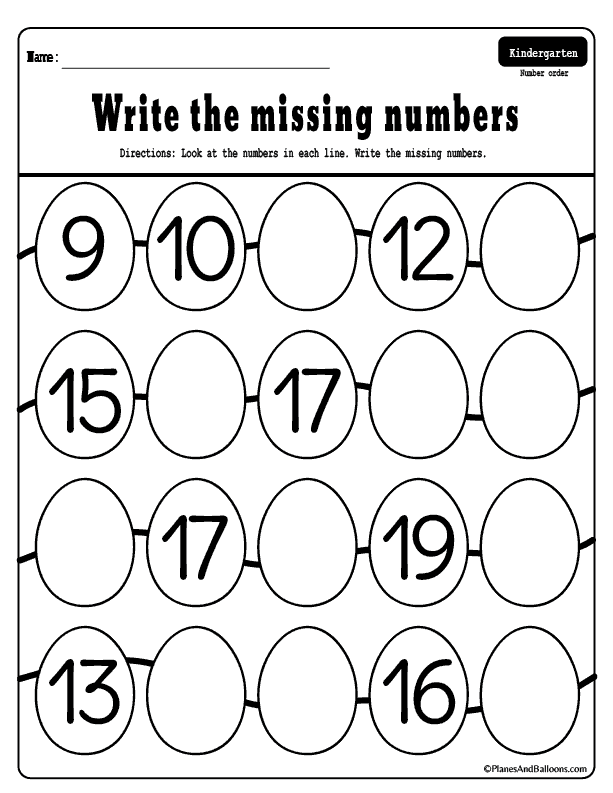 Missing numbers 1-50 worksheets for your Easter holiday lessons ...