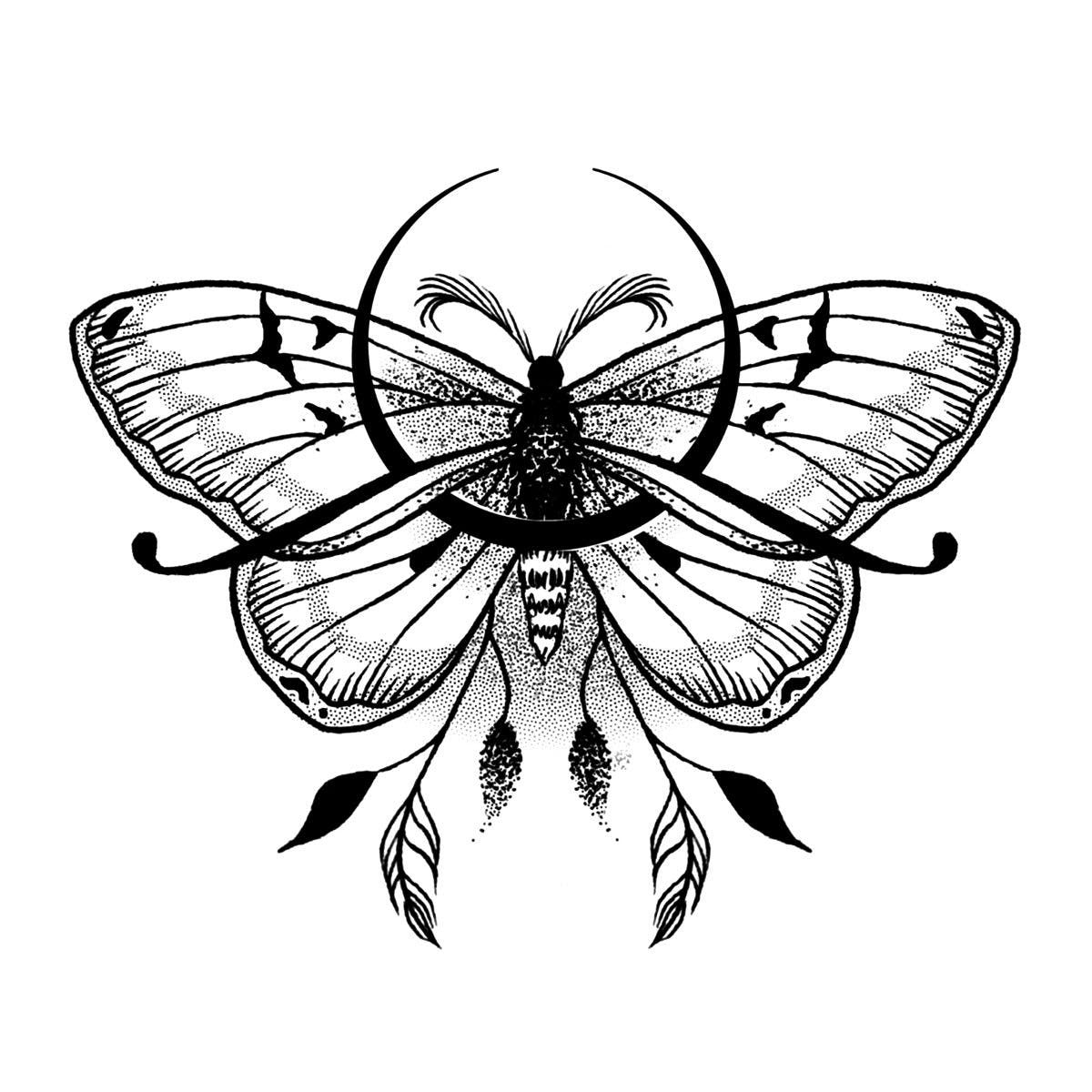 From the Garden Tattoo - Semi-Permanent Tattoos by inkbox™ | Moth ...