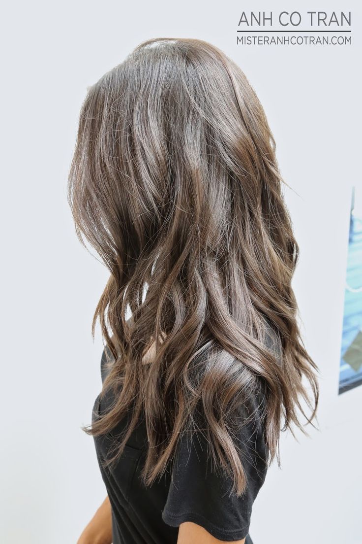 Image of A-line layers long hair