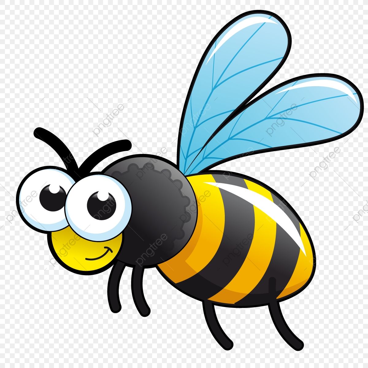 Cartoon Bee, Cartoon Clip Art, Cute Cartoon, Insect Clipart, Bee ...