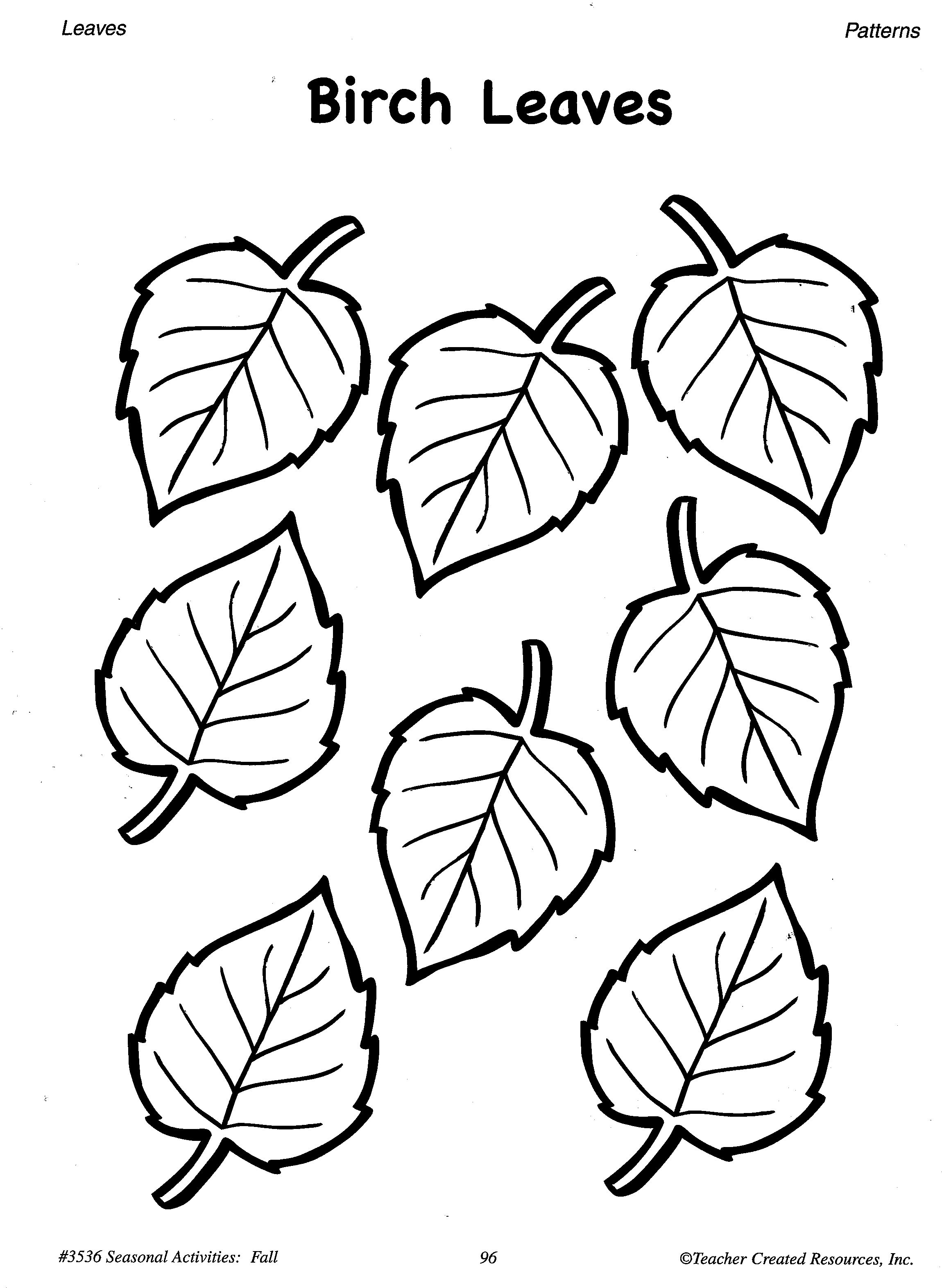 Printable Leaves Pattern