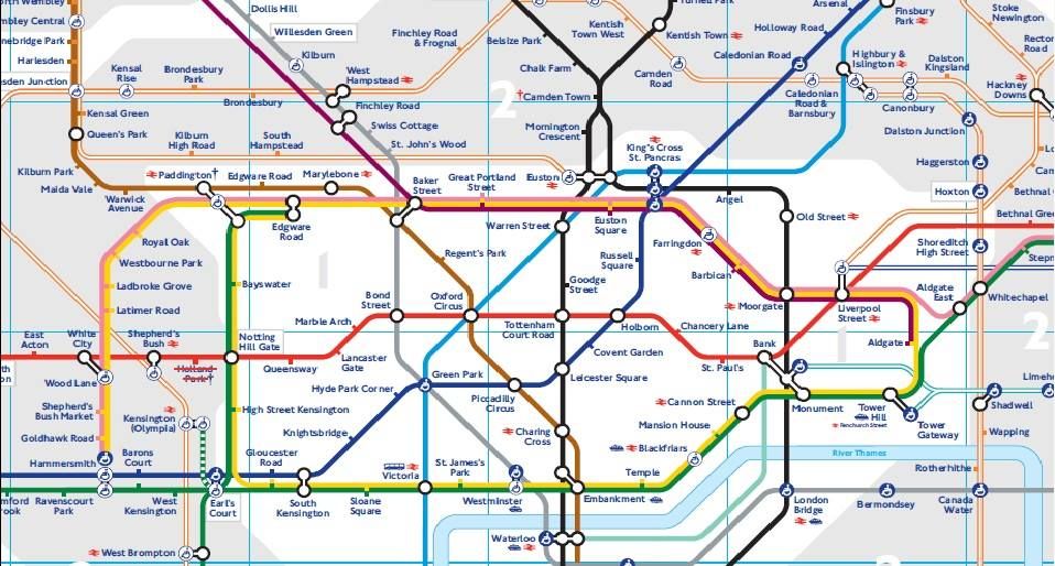 Tube Map Londres avec zones | Metro londres, Plan de métro, Voyage à ...