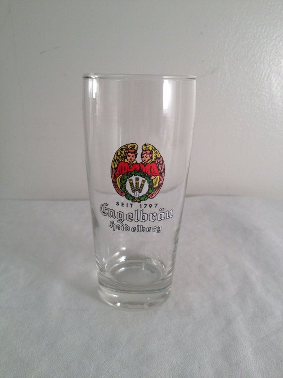 Engelbrau Heidelberg, .25L, beer glass, 5.5in | Glass, Beer glass ...