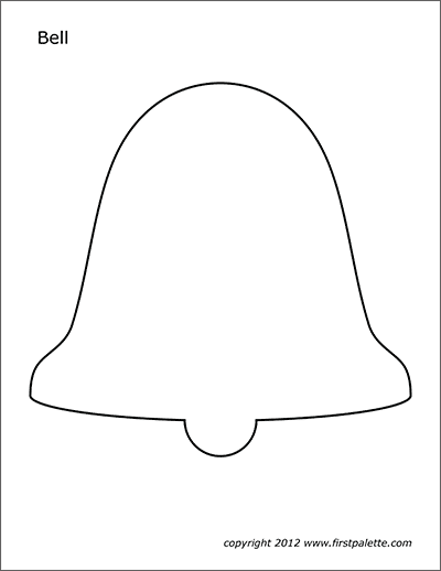 Bells | Free Printable Templates & Coloring Pages | FirstPalette.com ...