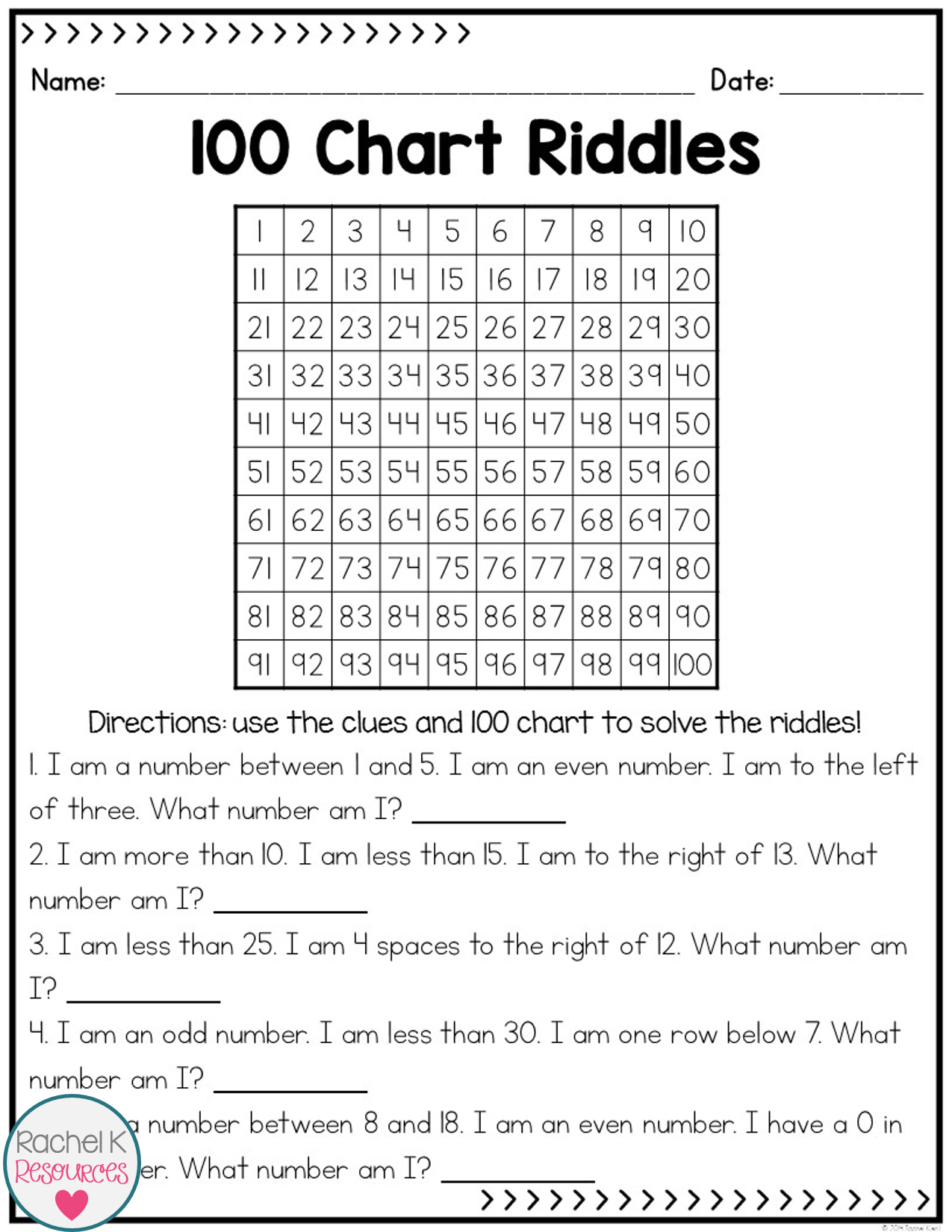 Adding Using A Hundreds Chart Worksheet