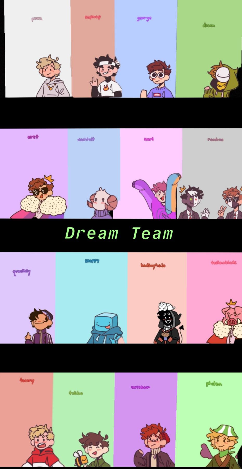 Dream Team Wallpaper | Dream team, Dream artwork, Team wallpaper