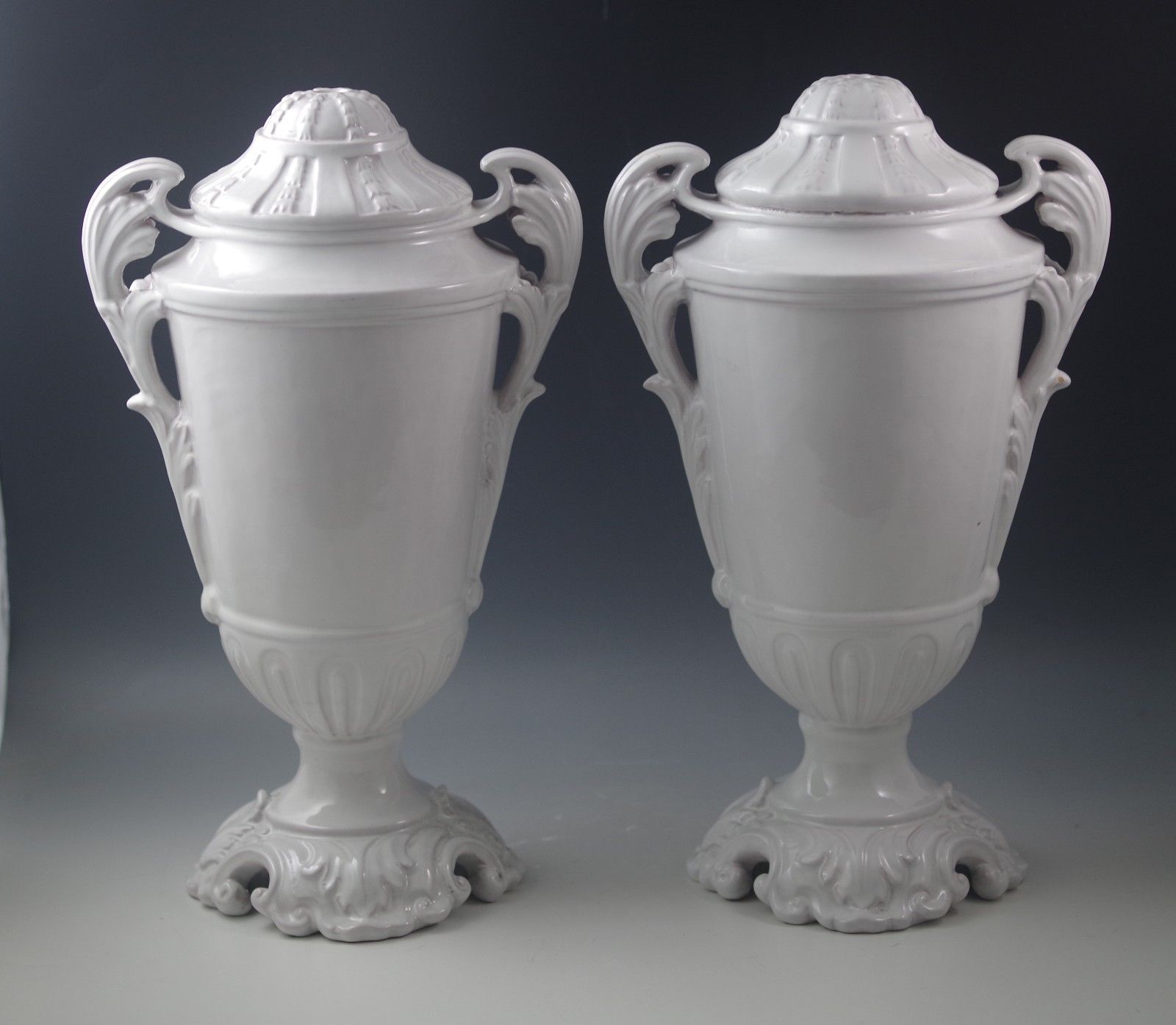 ANTIQUE-ZACCAGNINI-ITALY-BLANC-CHINE-BAROQUE-LOT-2-LAMPS-LAMP-BASES ...