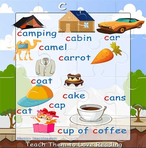 Phonics Puzzle - an Electronic Jigsaw Puzzle which focuses on the ...