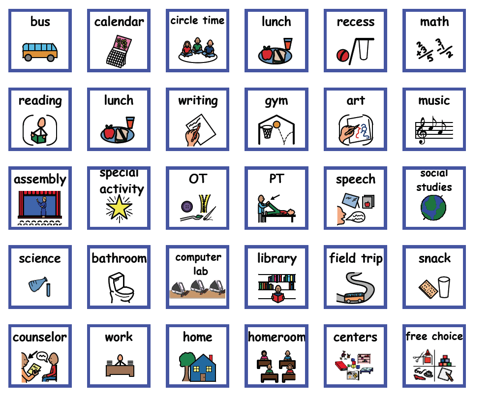 Free Printable Visuals For Autism - Printable Word Searches