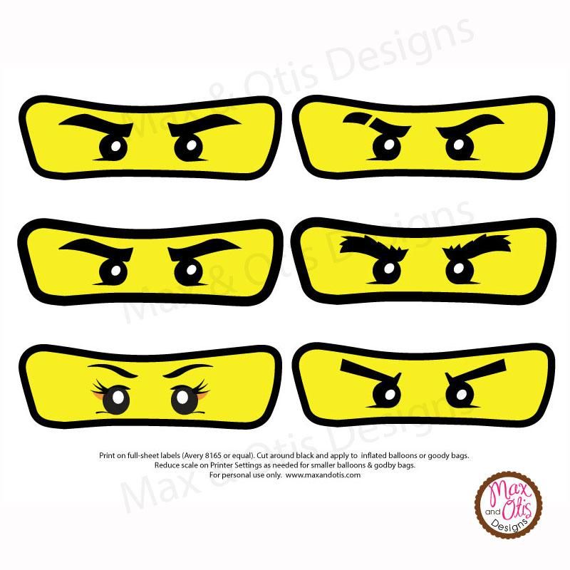 Ninjago Eyes Printable