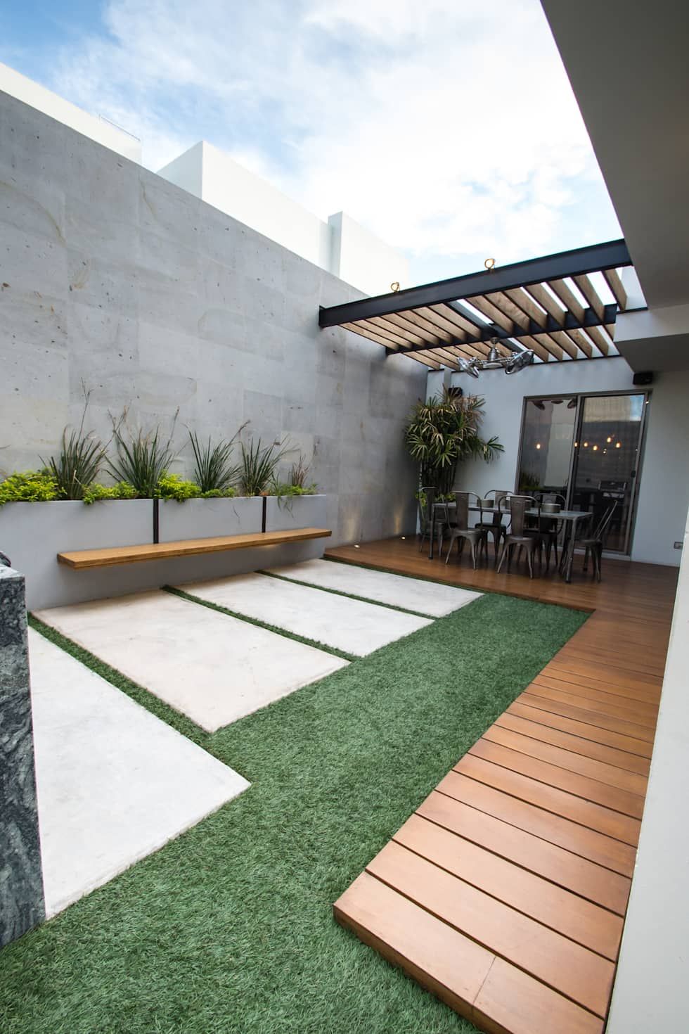 Px, tamen arquitectura | homify | Decoración de unas, Diseño de terraza,  Exteriores de casas