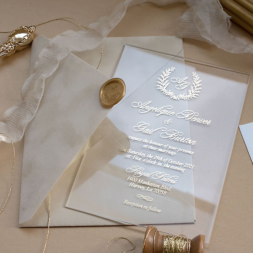 Velvet Wedding Invitations, Handmade Wedding Invitations, Rustic ...