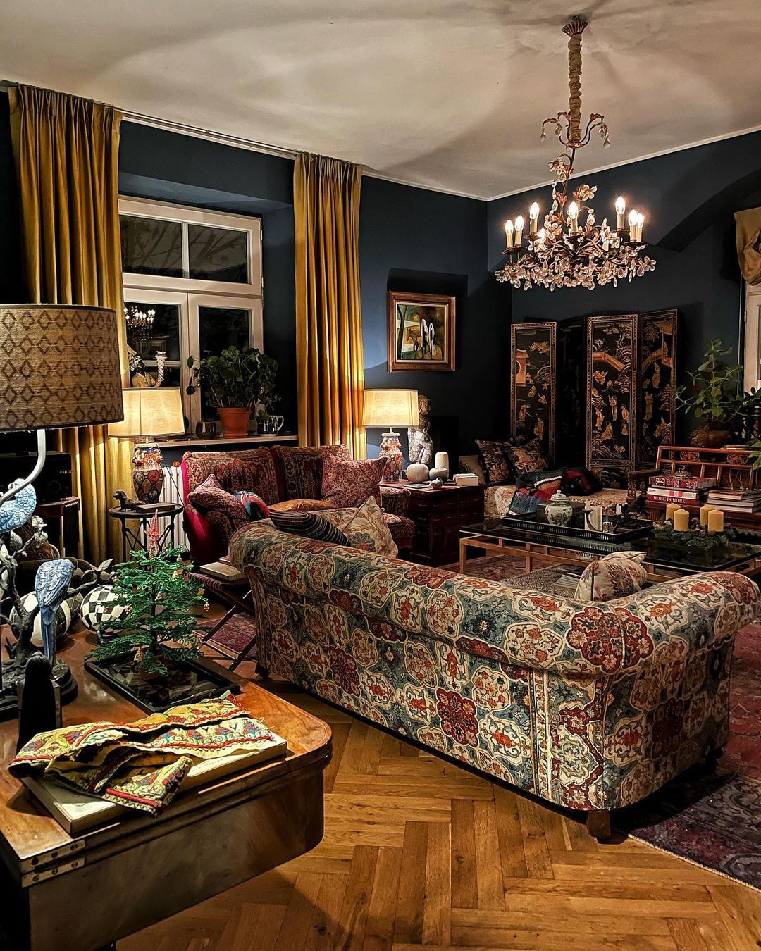 Get Inspired with These 60 Maximalist Living Room Designs from Some of ...