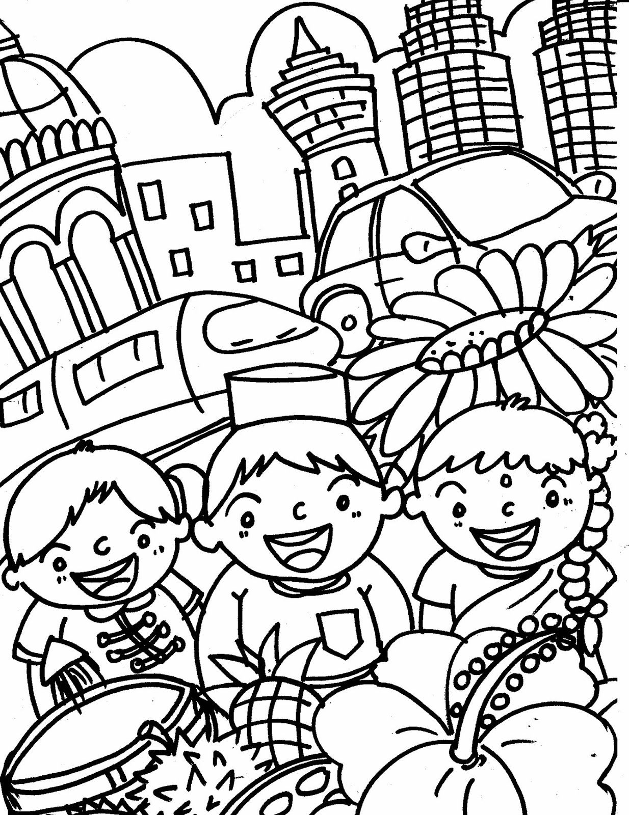 Malaysia Merdeka Free Coloring Pages - Riset