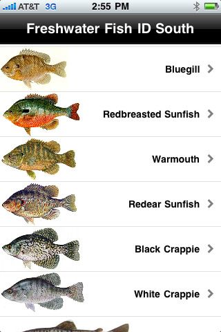 Alabama Freshwater Fish Identification Chart