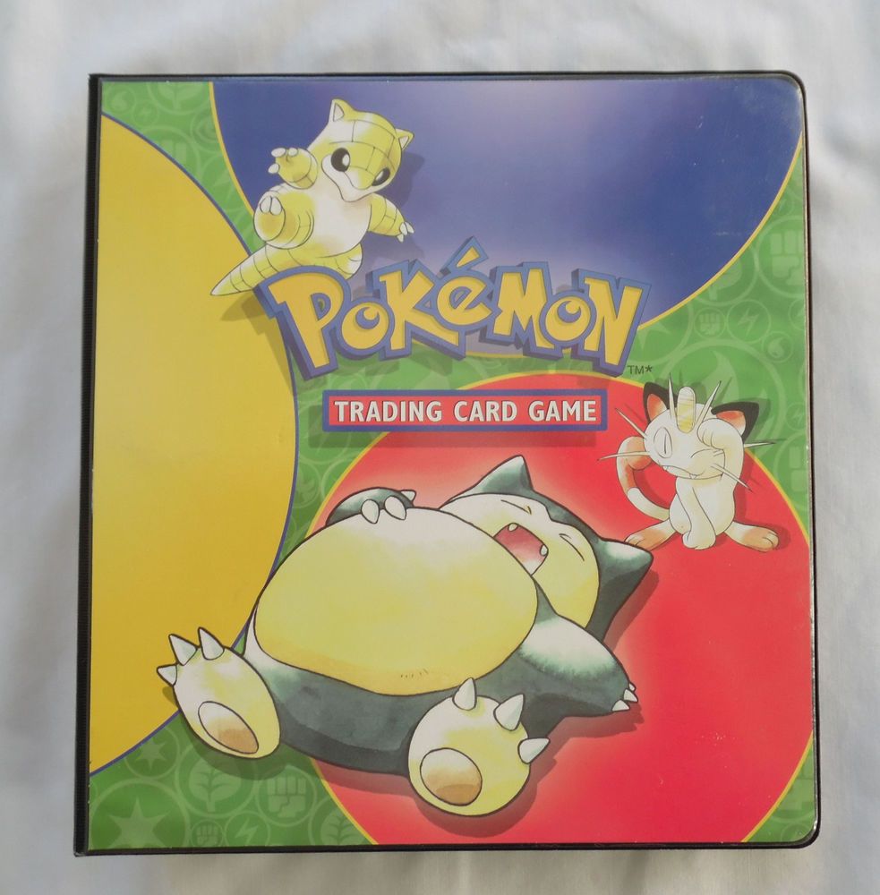 1999 Pokemon Trading Card 3 Ring Binder 1 1/2” Used Snorlax Mewtwo ...