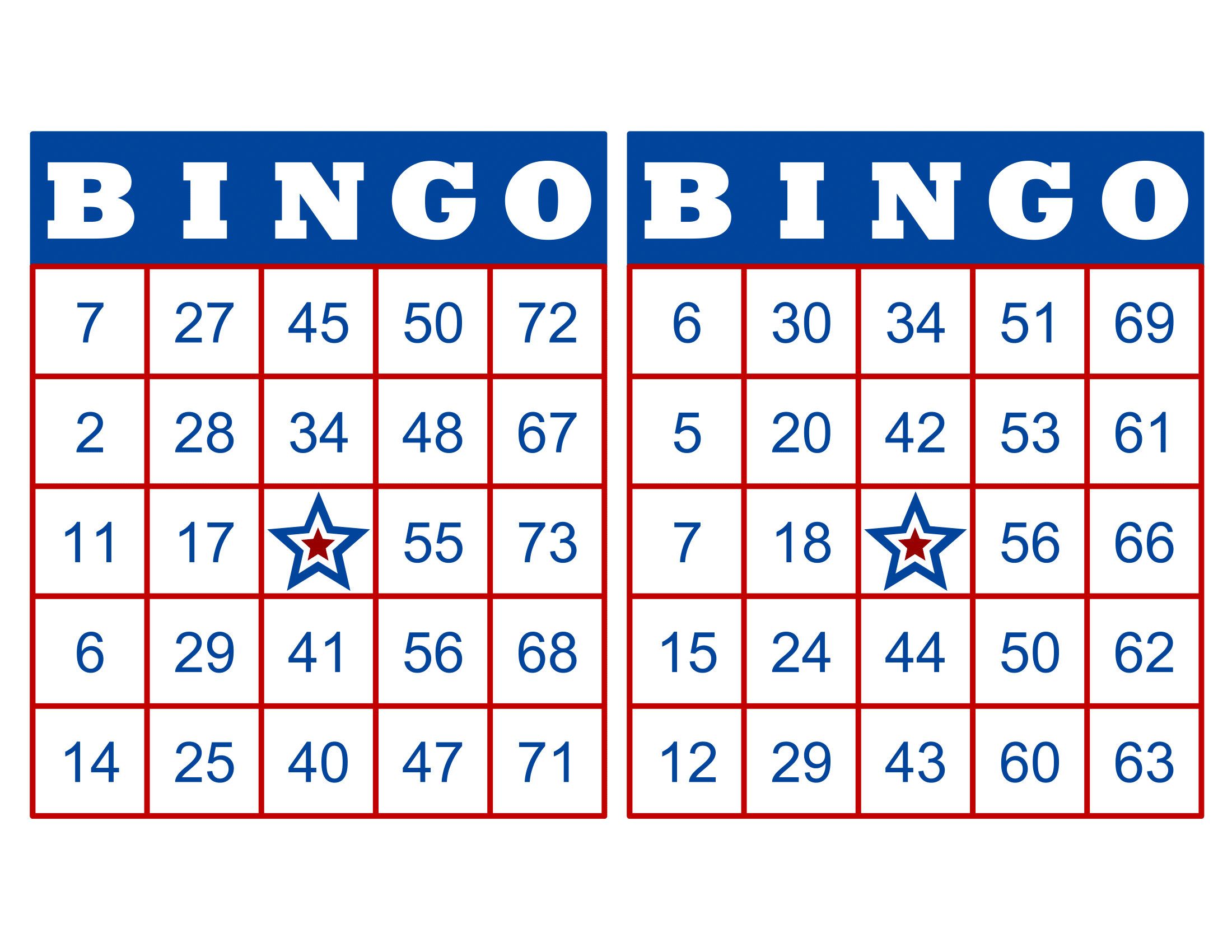 Pin on Printable bingo cards