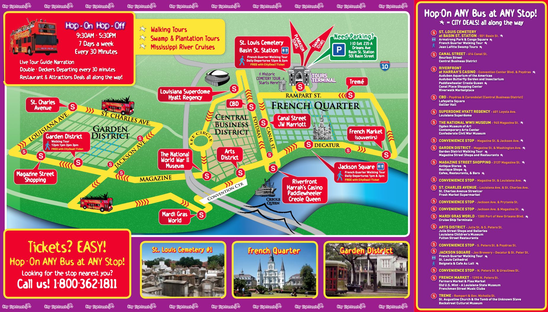 Printable New Orleans Tourist Map