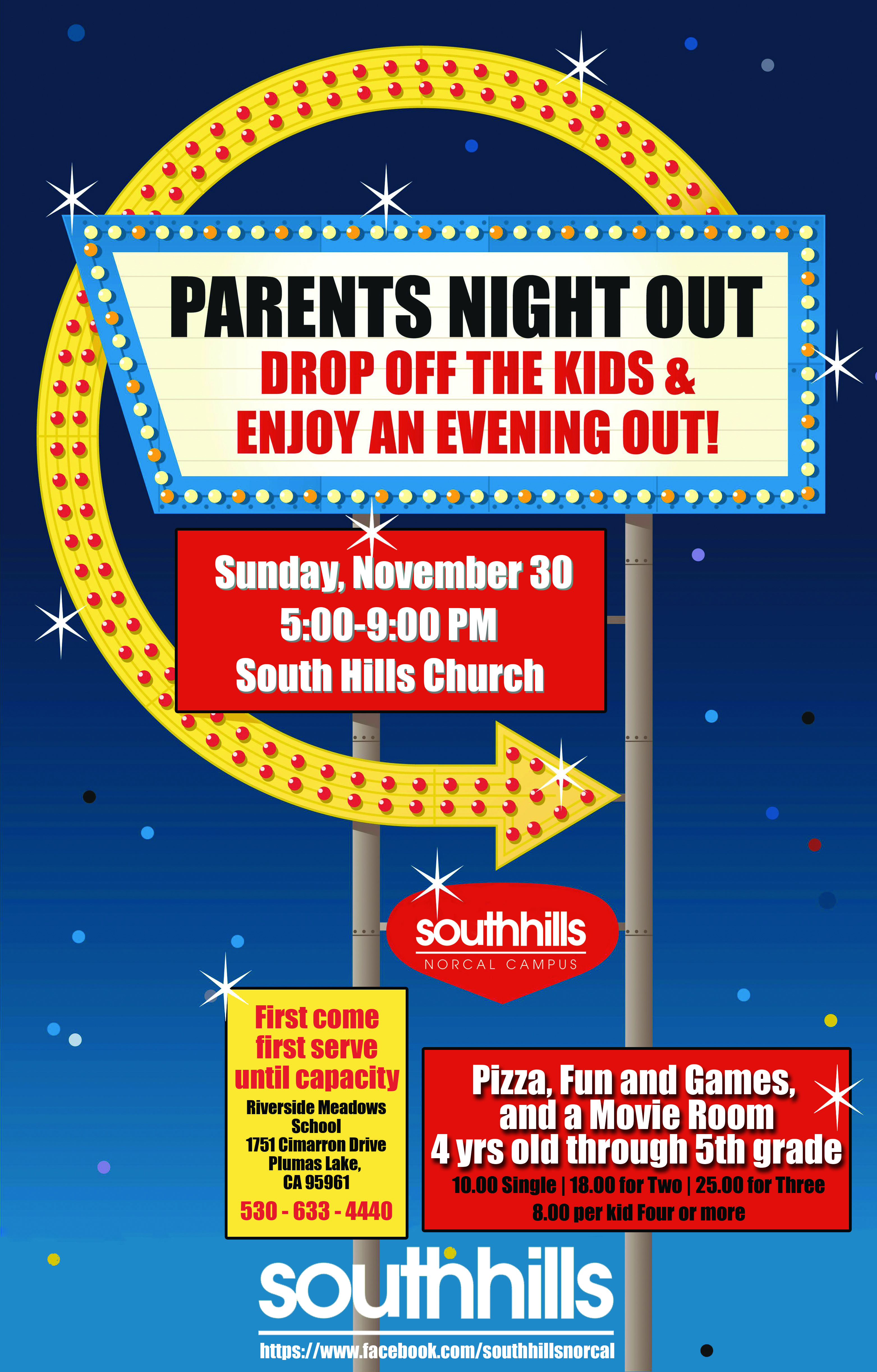 Parents Night Out! #Colourful #Flyer #Poster | Pta ...