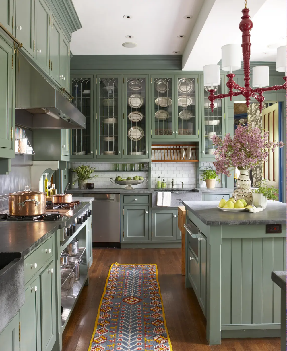 Vintage & Used Furniture and Decor | Chairish | Green kitchen designs ...