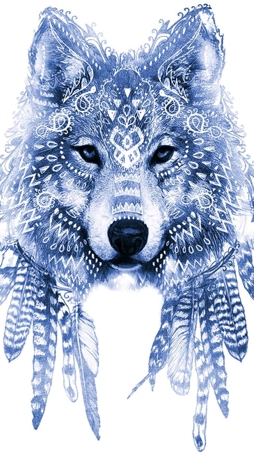 Wolf Tribal Tattoo Tribal Animal Tattoos Tribal Drawi - vrogue.co