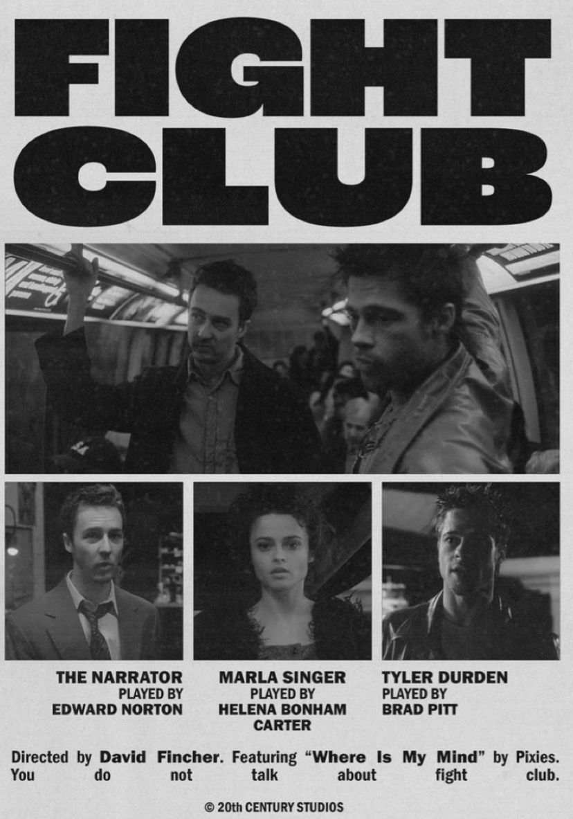 Pin by ⋆ ˚｡⋆୨ L ୧⋆ ˚｡⋆ on film | Fight club poster, Club poster, Fight club