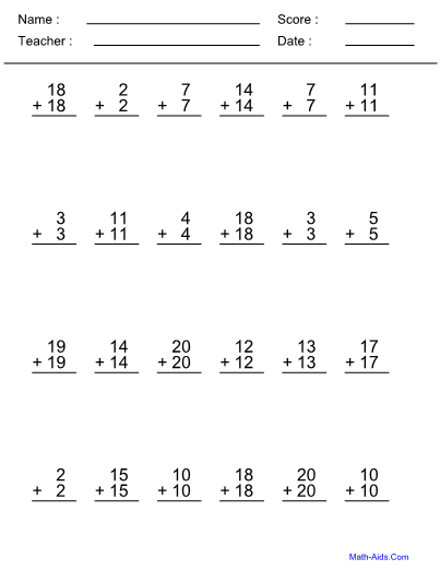 Math Aids Com Division Worksheets