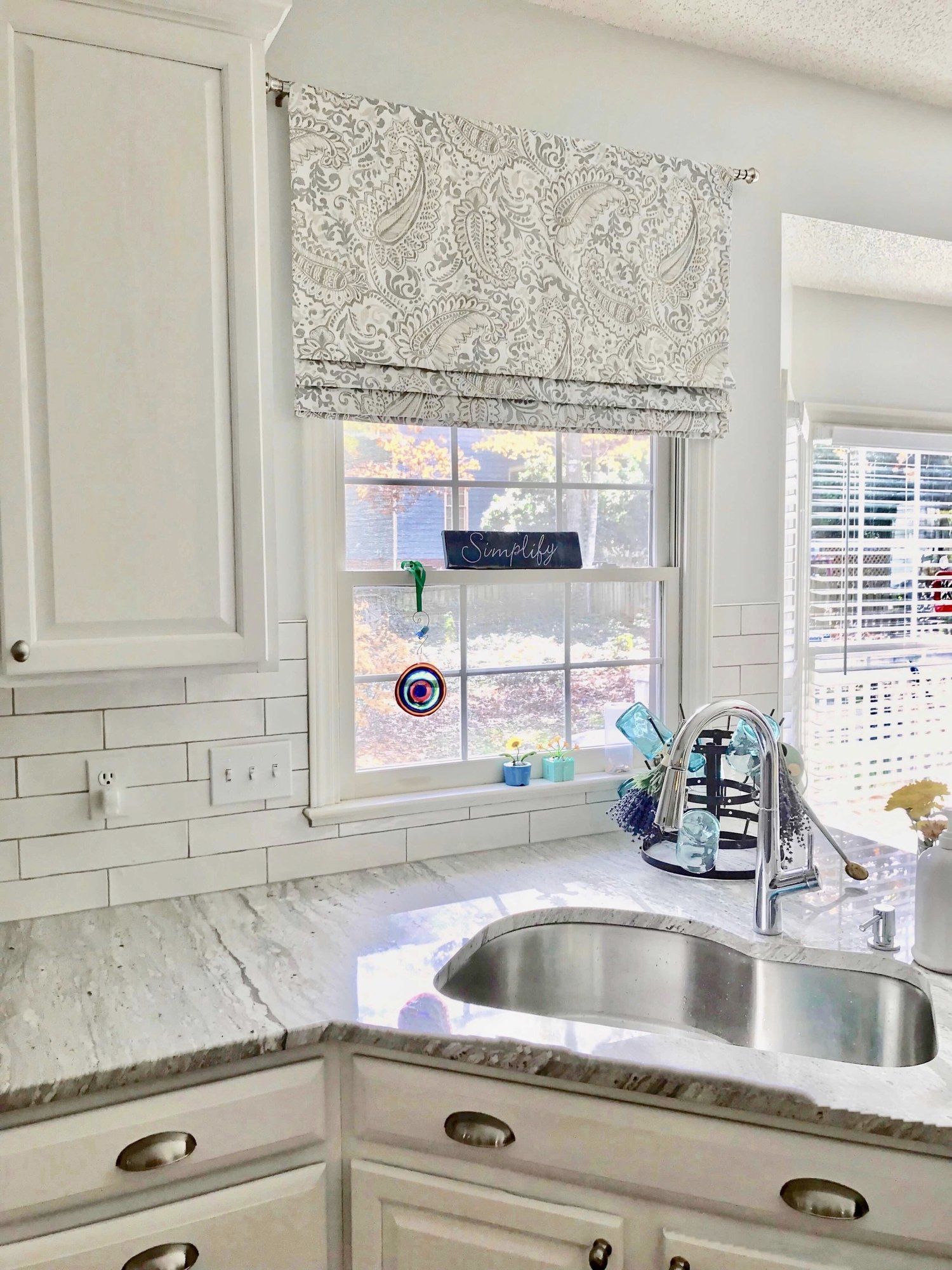 Kitchen Update | Updated kitchen, Kitchen window treatments, Kitchen window