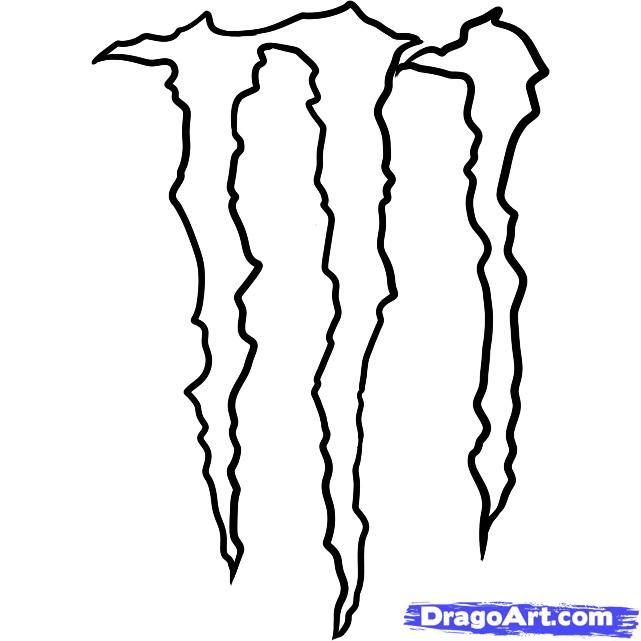 Printable Coloring Pages Monster Energy Drink Logo