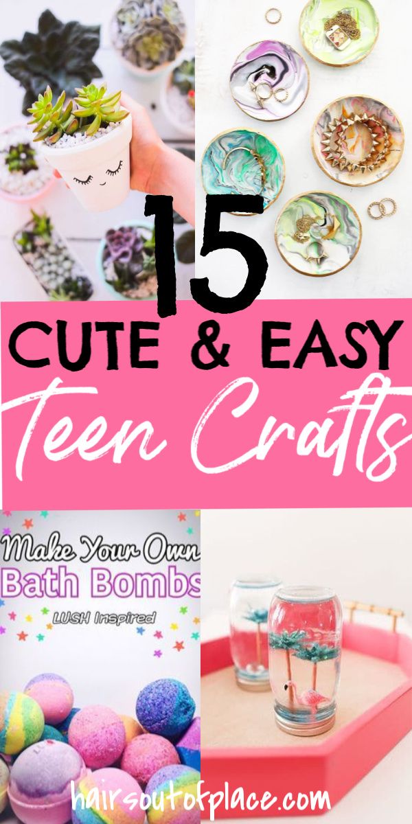 30 Fun Crafts for Teens that Will Bring Out Their Inner Artist | Cute ...