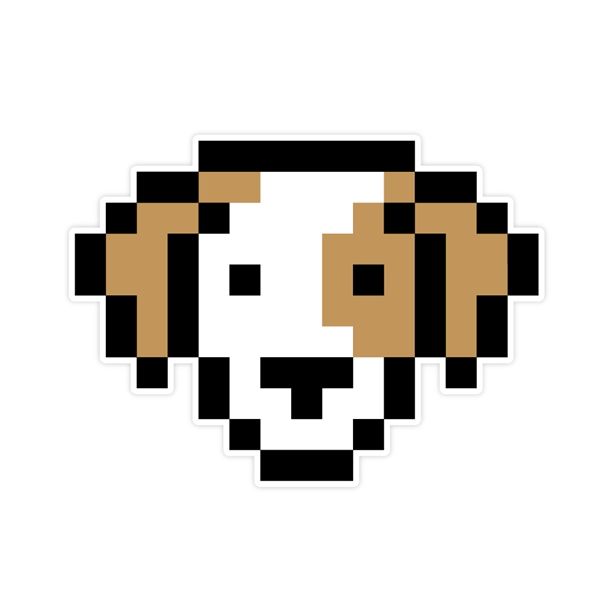 Dog | Easy pixel art, Pixel art pattern, Pixel art