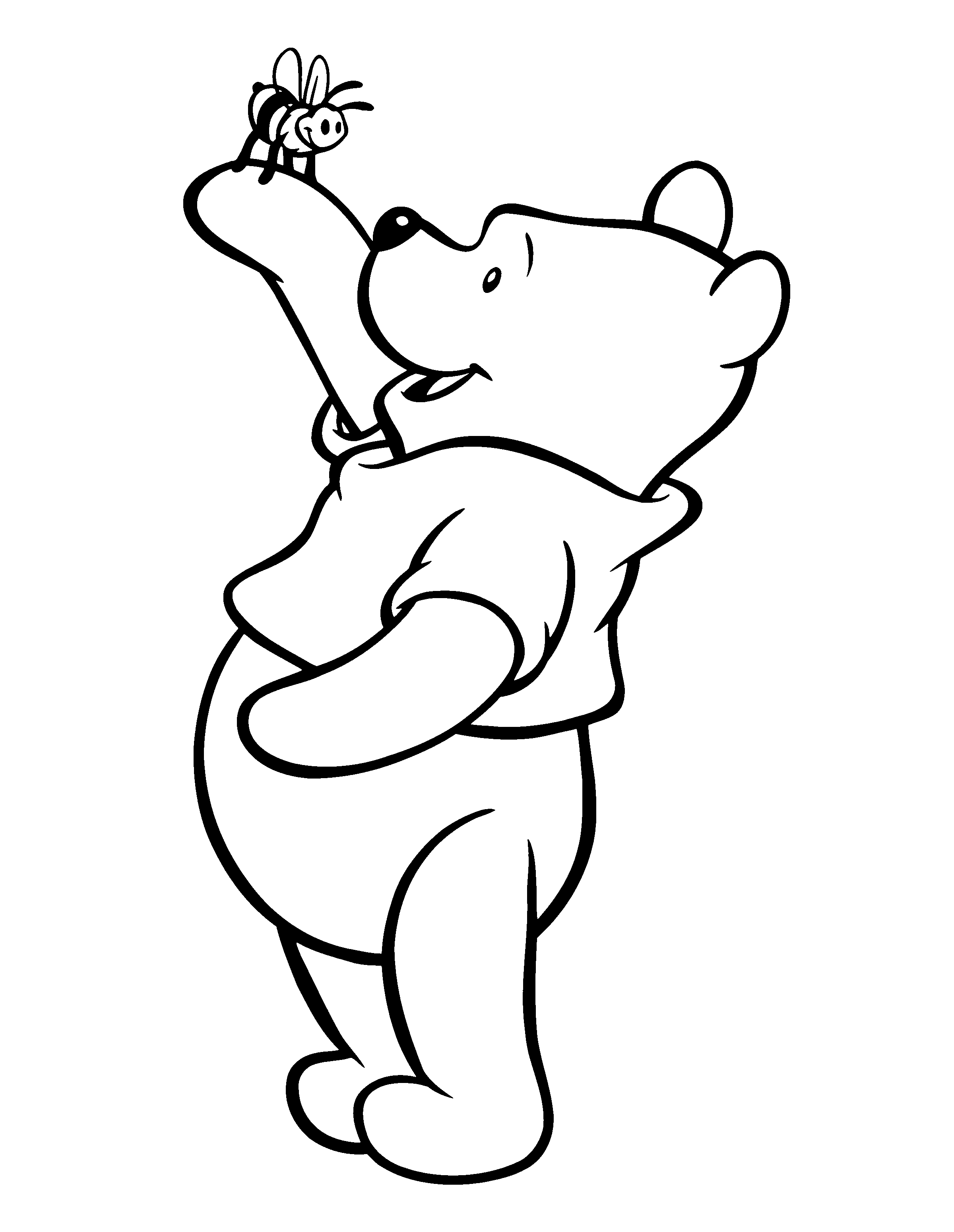 Winnie The Pooh Clipart Black And White