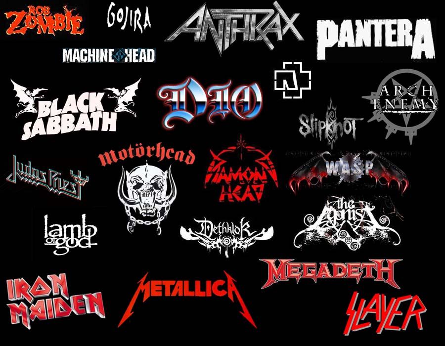 Heavy Metal Band Logos Metal Fan, Heavy Metal Rock, Heavy Metal Music ...