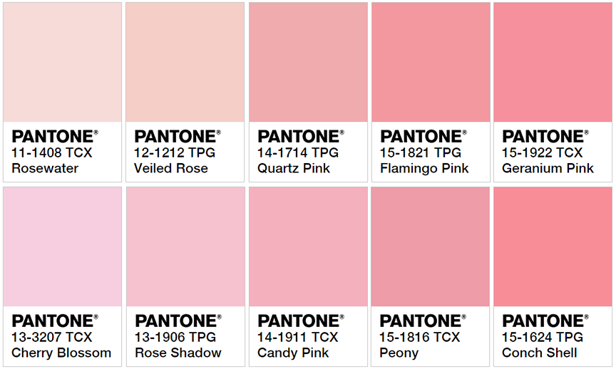 Pantone Book Cover Edition: 50 Shades of Pink that Evoke Diverse ...