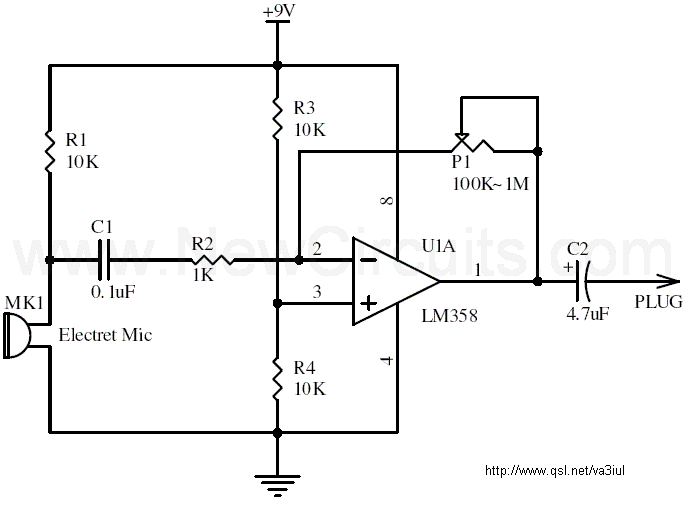 5v Bc 548 Mic Circuit Diagram