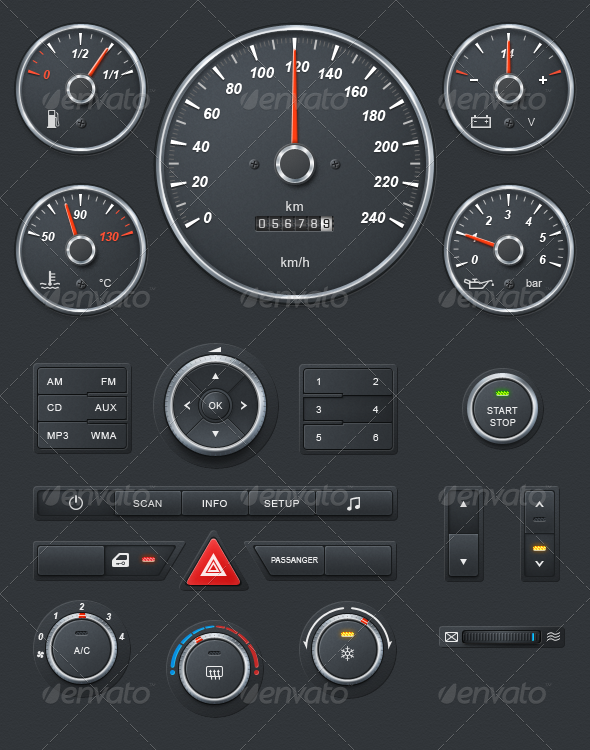 Realistic Car Dashboard by rekursivshik Realistic Car Dashboard ...