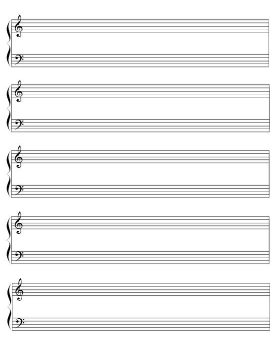 Blank Music Sheet | Sheet music, Music, Small bathroom