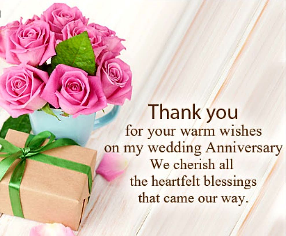 Pin by Rose L. Barton on Thank U | Wedding anniversary, Wedding ...