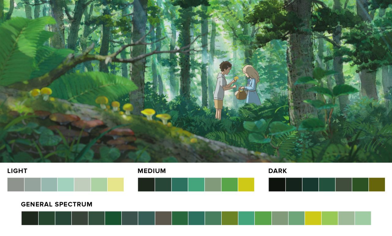 I got to make some color palettes for the best animation studio around ...