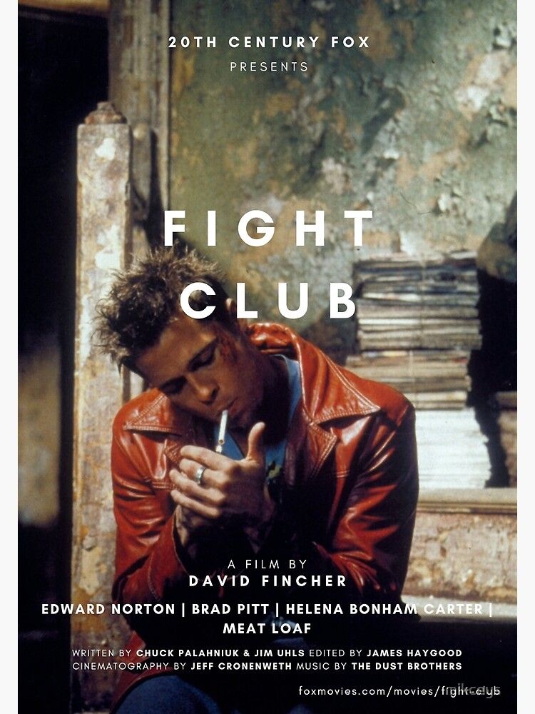 Fight Club Brad Pitt Poster