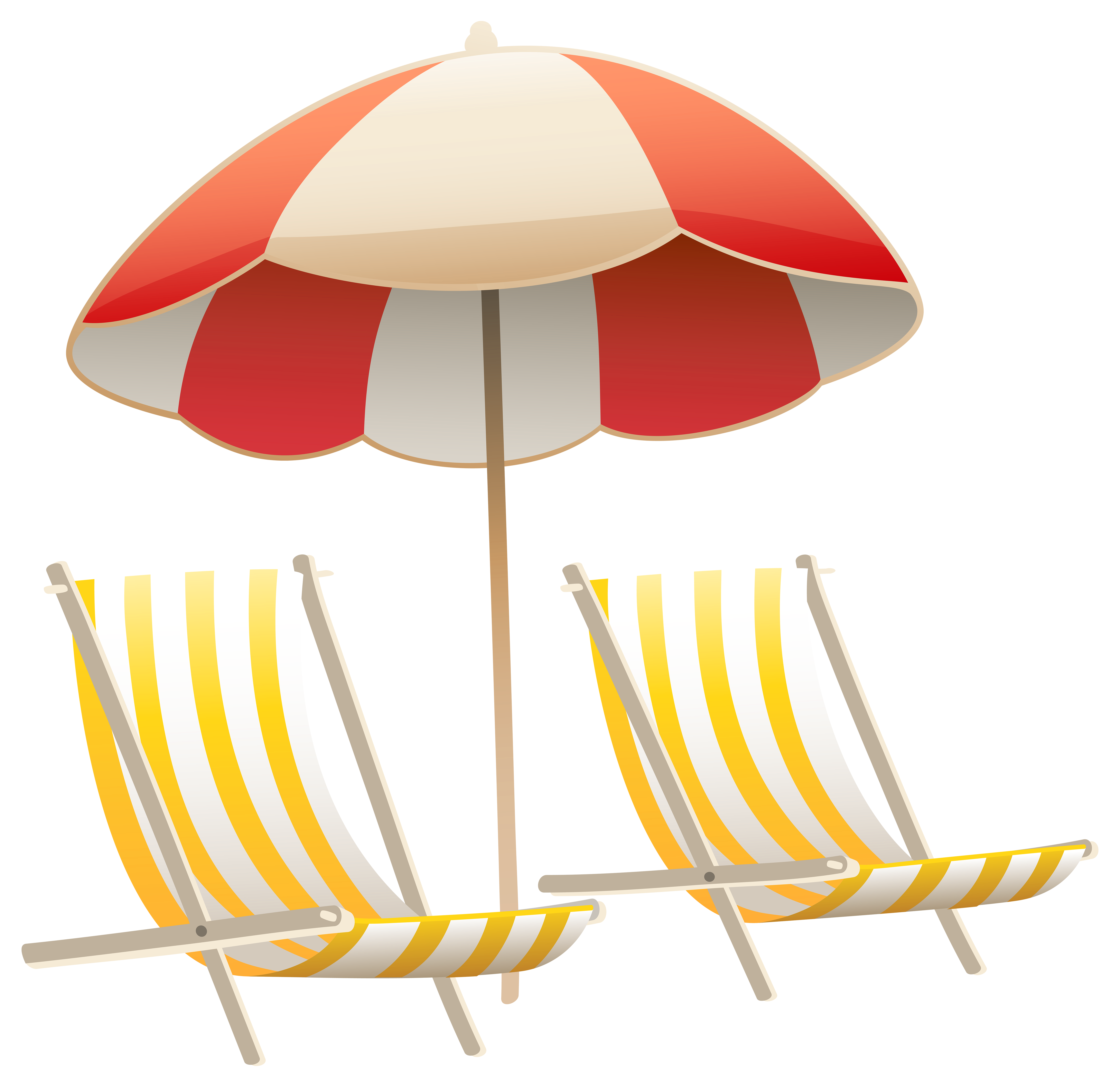 43++ Beach chair cartoon clipart collection