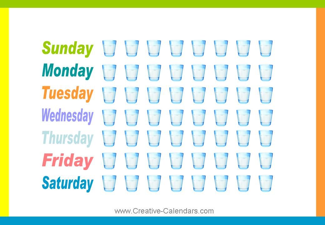 Free Printable Water Tracking Chart