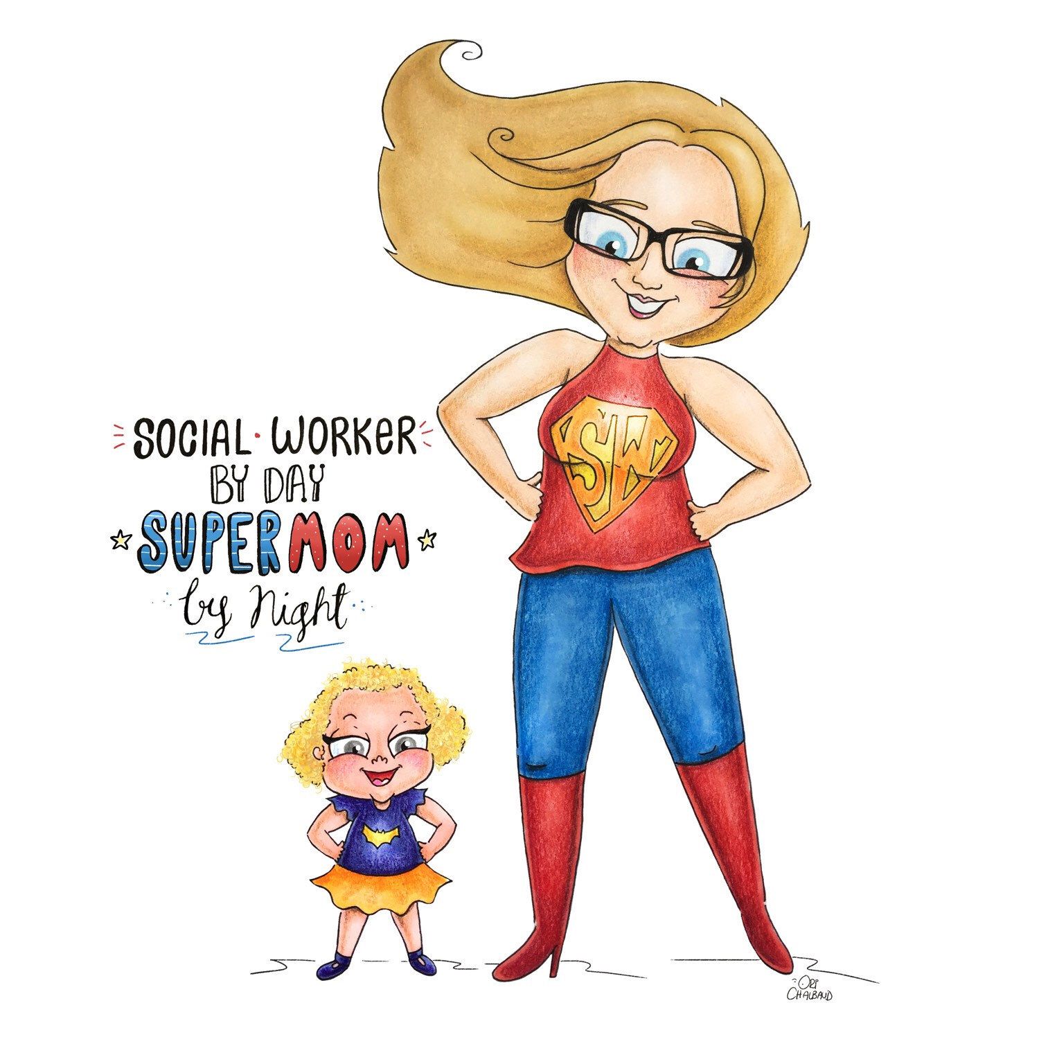 Super Mom Drawing - Drawing.rjuuc.edu.np