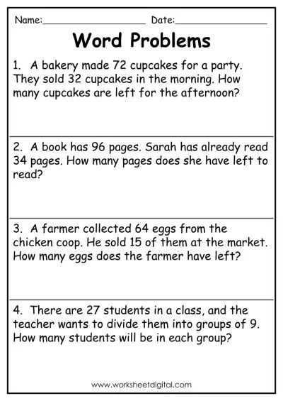 Worksheet Digital - FREE Worksheets | 2nd grade math worksheets, Grade ...