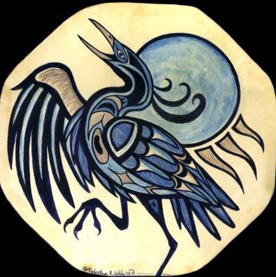 Native Symbols, Native Art, Native American Art, Raven Totem, Raven ...